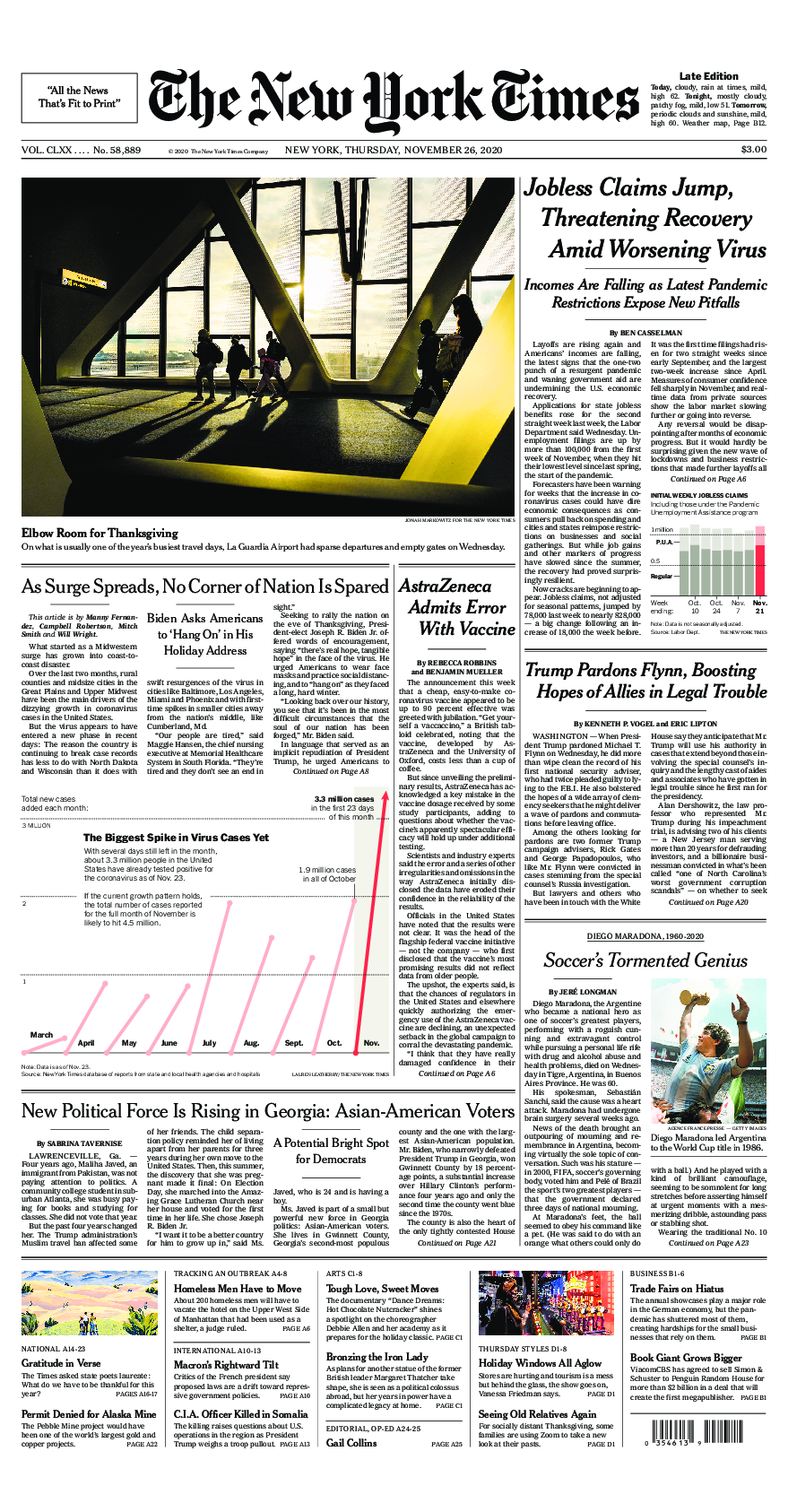 Prima-pagina-New-York-Times-del-2020-11-26