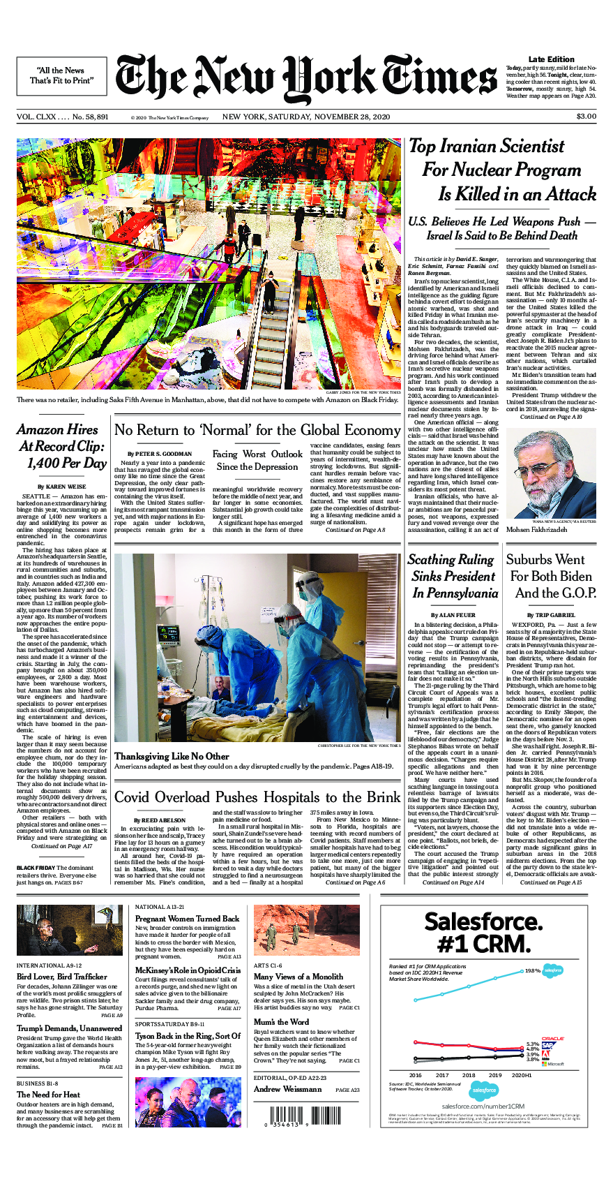 Prima-pagina-New-York-Times-del-2020-11-28