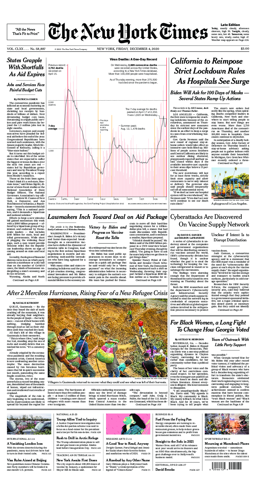 Prima-pagina-New-York-Times-del-2020-12-04