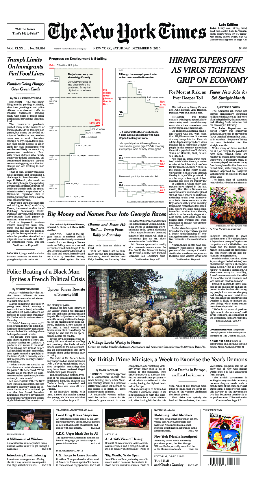 Prima-pagina-New-York-Times-del-2020-12-05