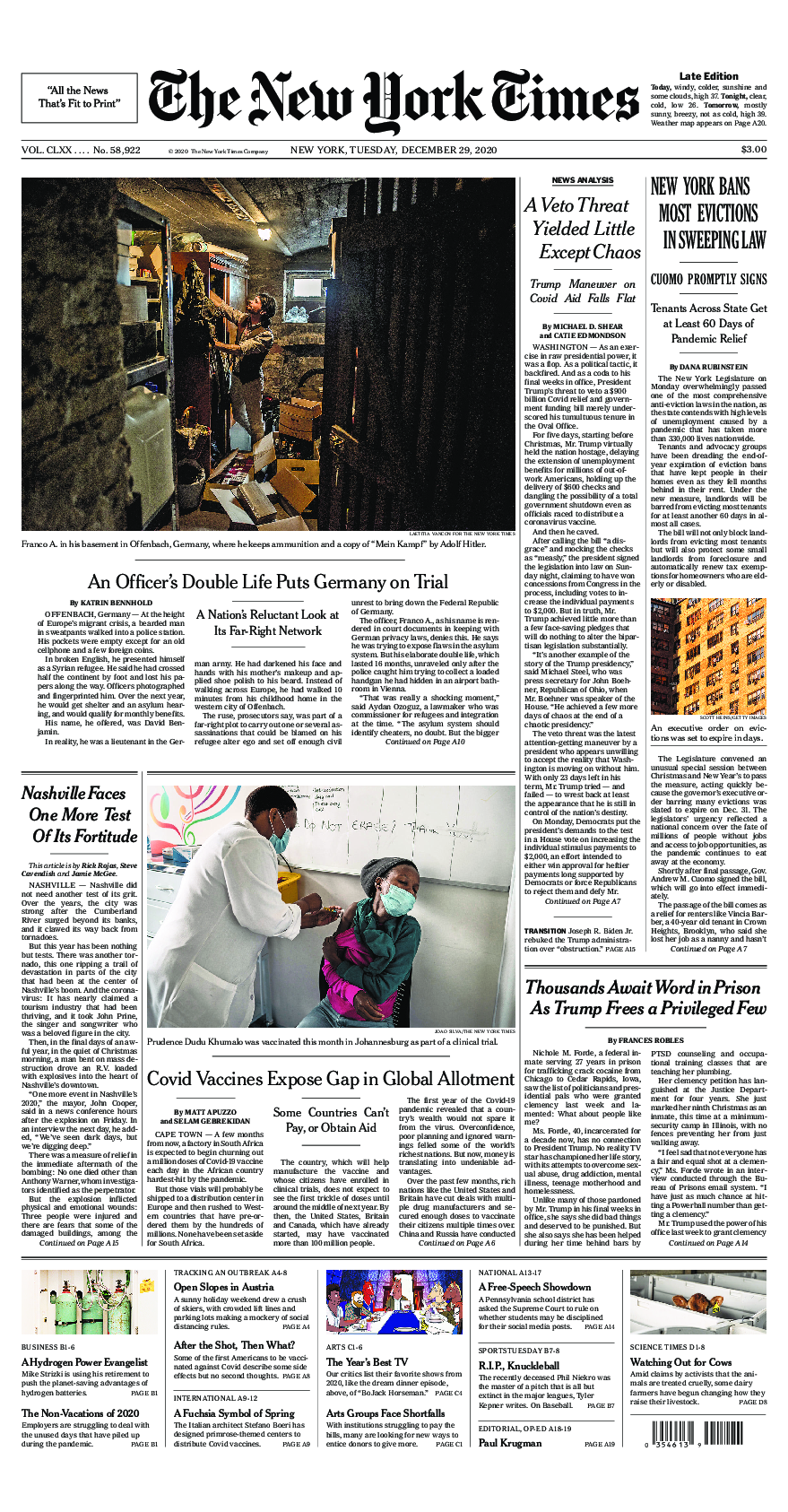 Prima-pagina-New-York-Times-del-2020-12-29