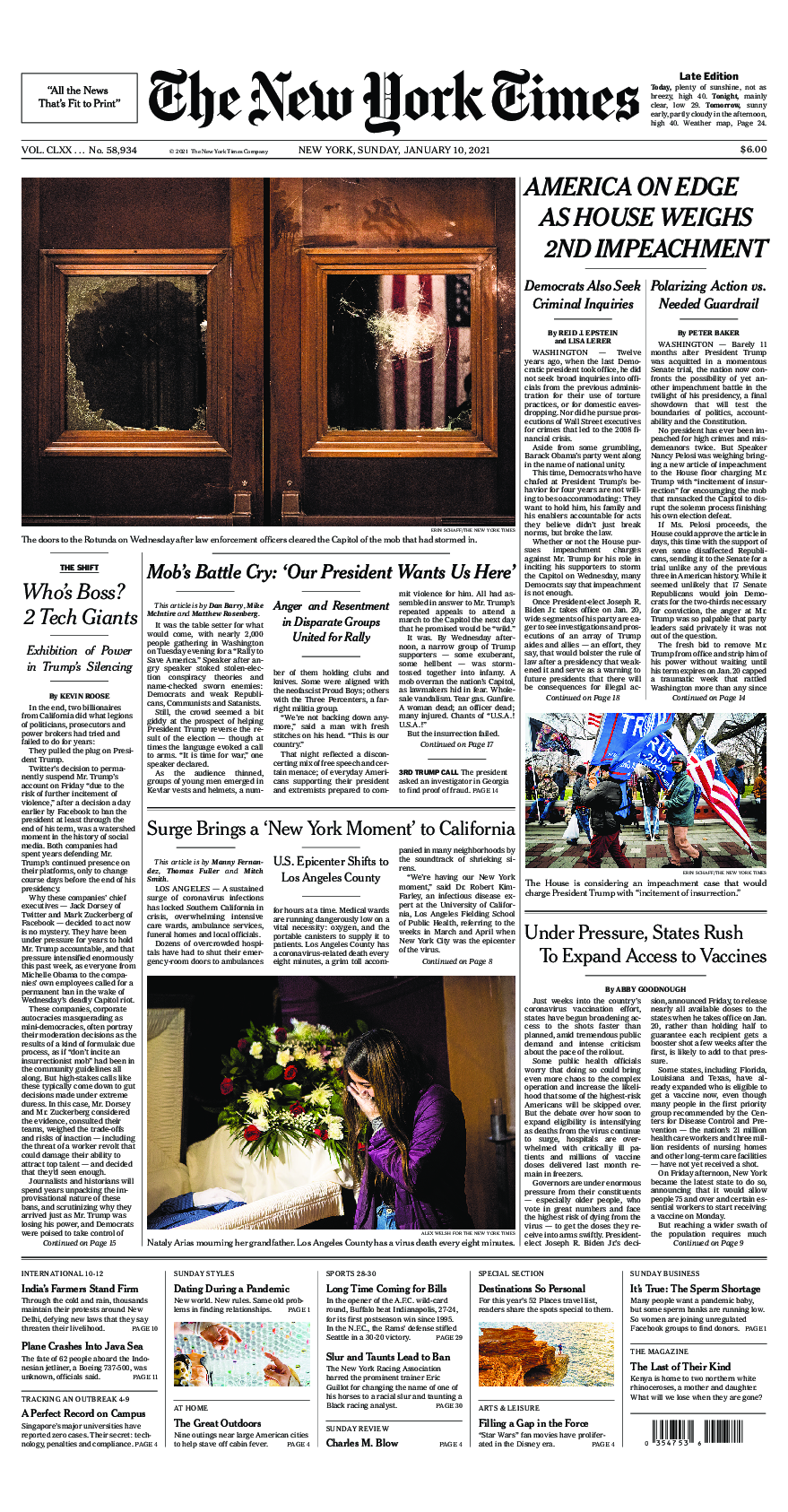 Prima-pagina-New-York-Times-del-2021-01-10