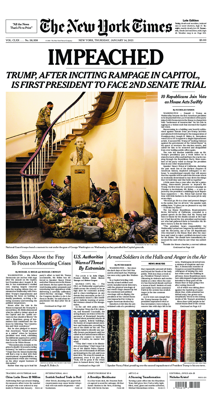 Prima-pagina-New-York-Times-del-2021-01-14