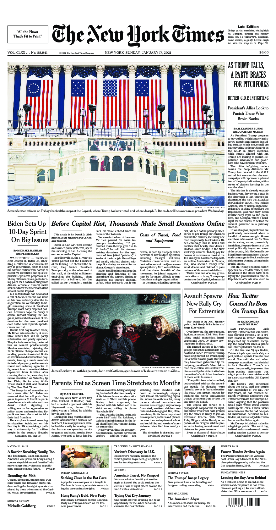 Prima-pagina-New-York-Times-del-2021-01-17