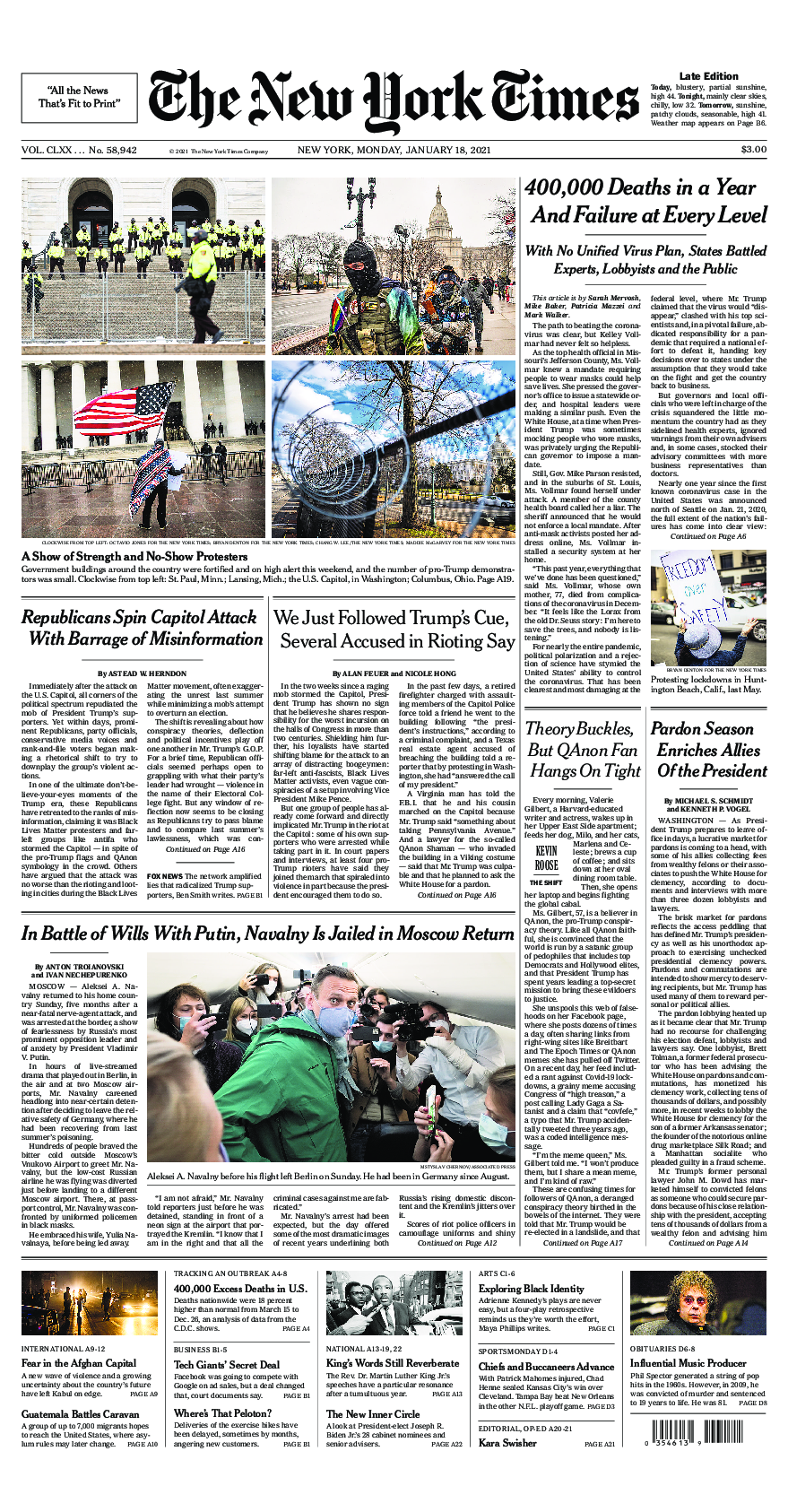 Prima-pagina-New-York-Times-del-2021-01-18