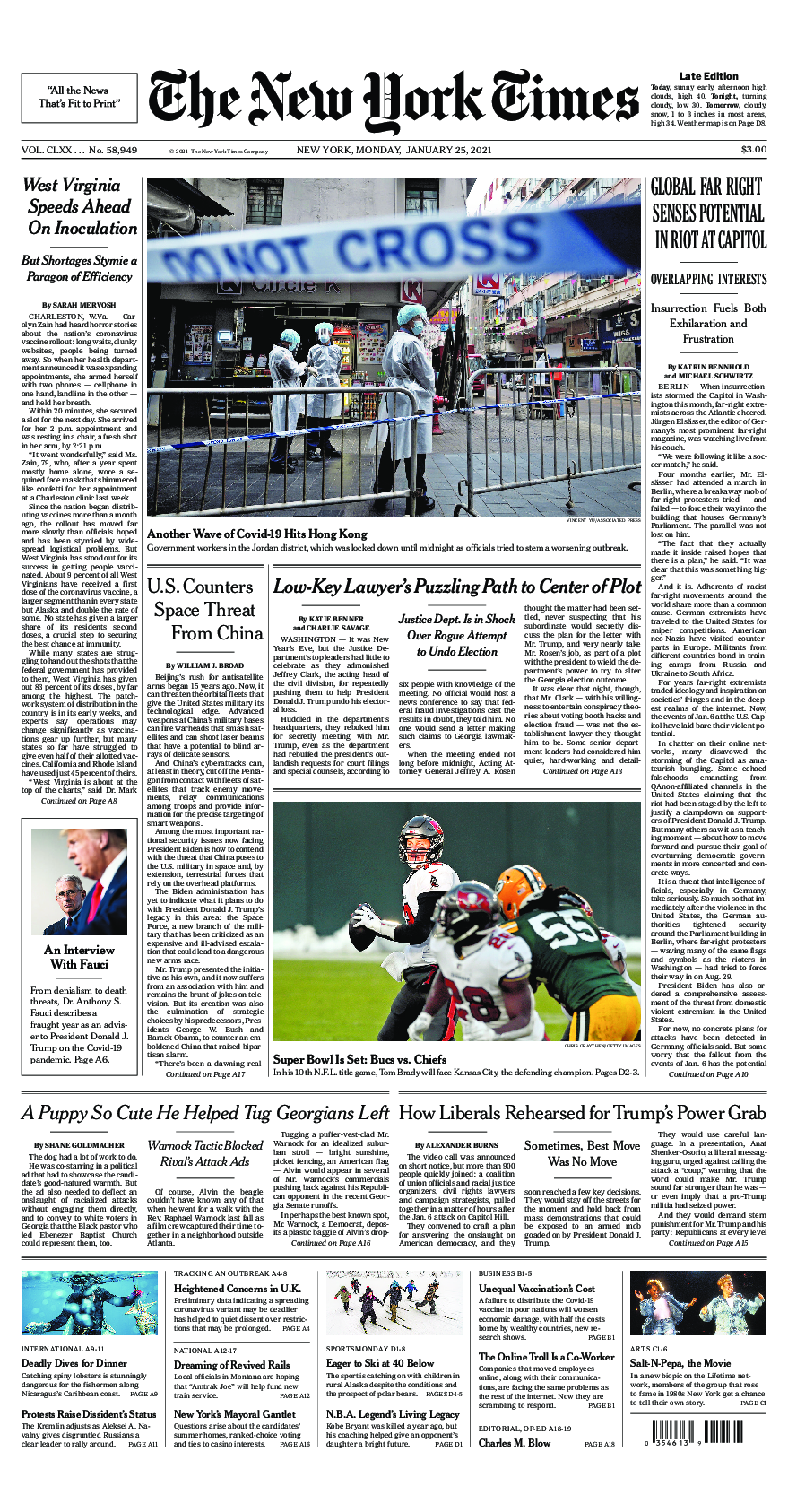 Prima-pagina-New-York-Times-del-2021-01-25