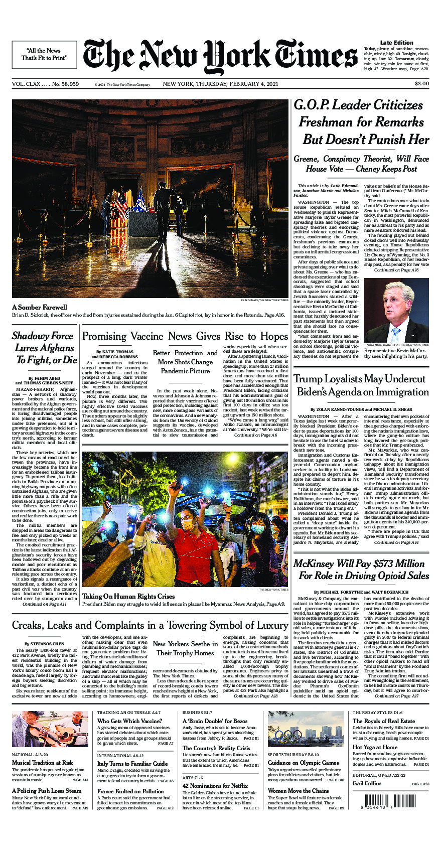 Prima-pagina-New-York-Times-del-2021-02-04