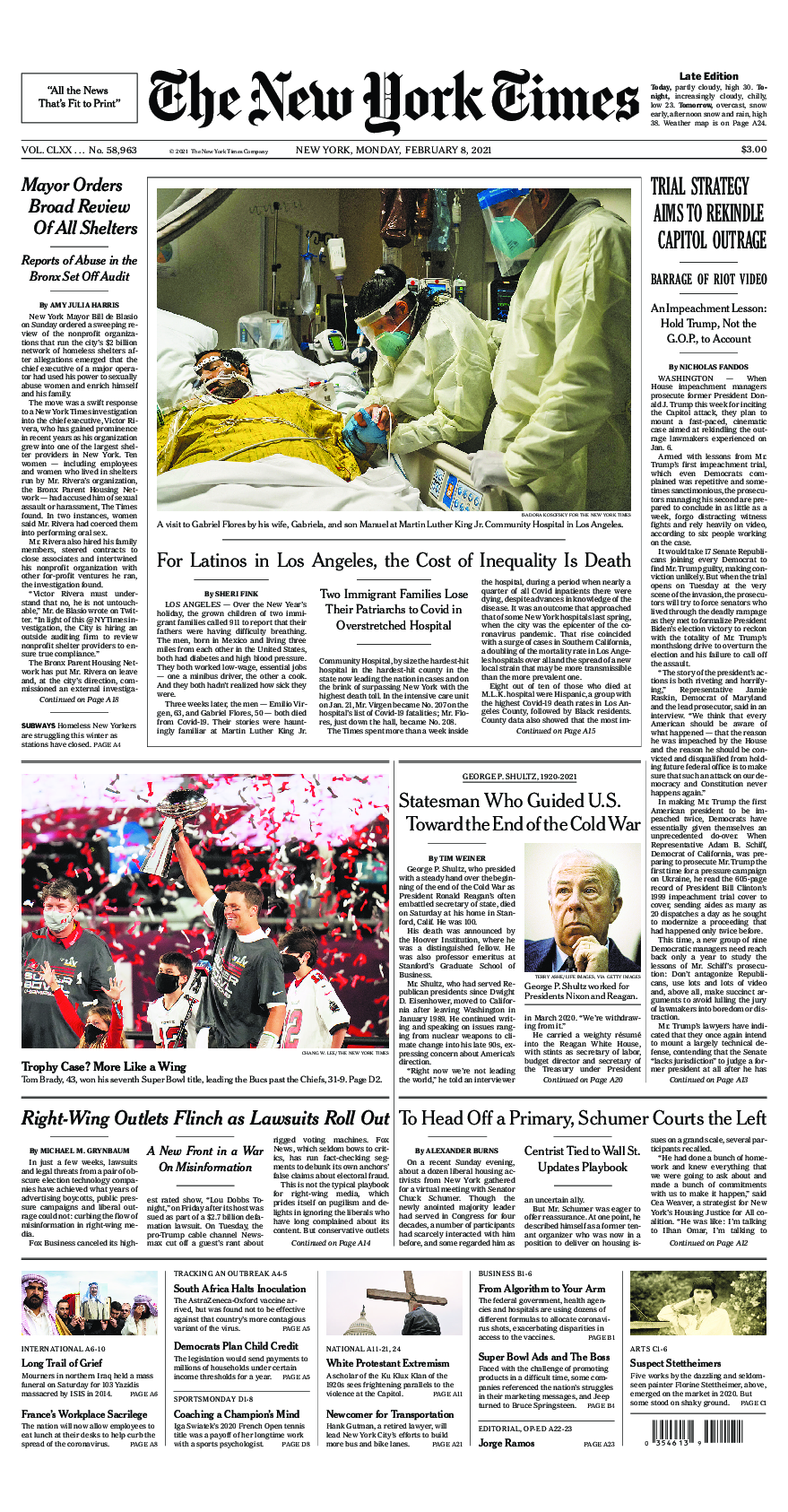 Prima-pagina-New-York-Times-del-2021-02-08