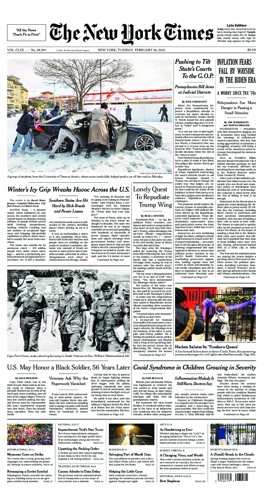 Prima-pagina-New-York-Times-del-2021-02-16