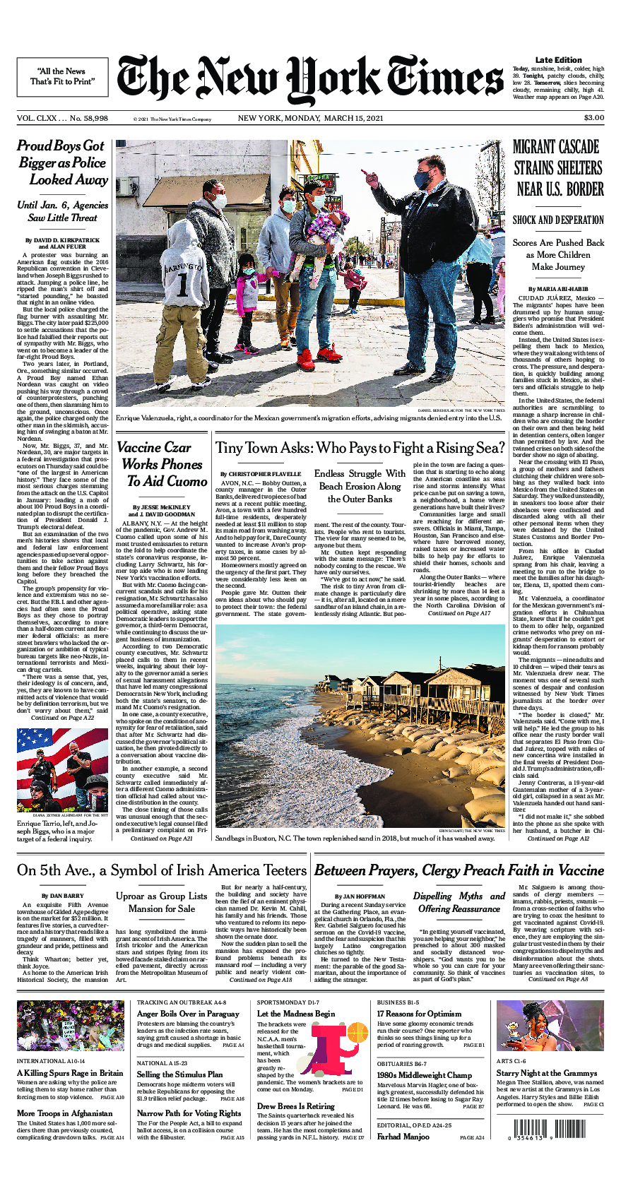 Prima-pagina-New-York-Times-del-2021-03-15