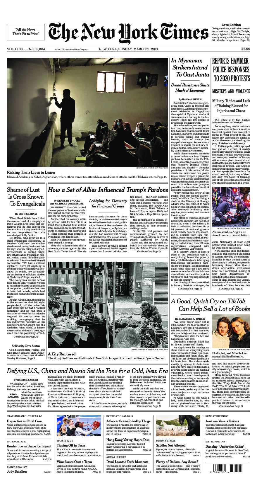 Prima-pagina-New-York-Times-del-2021-03-21