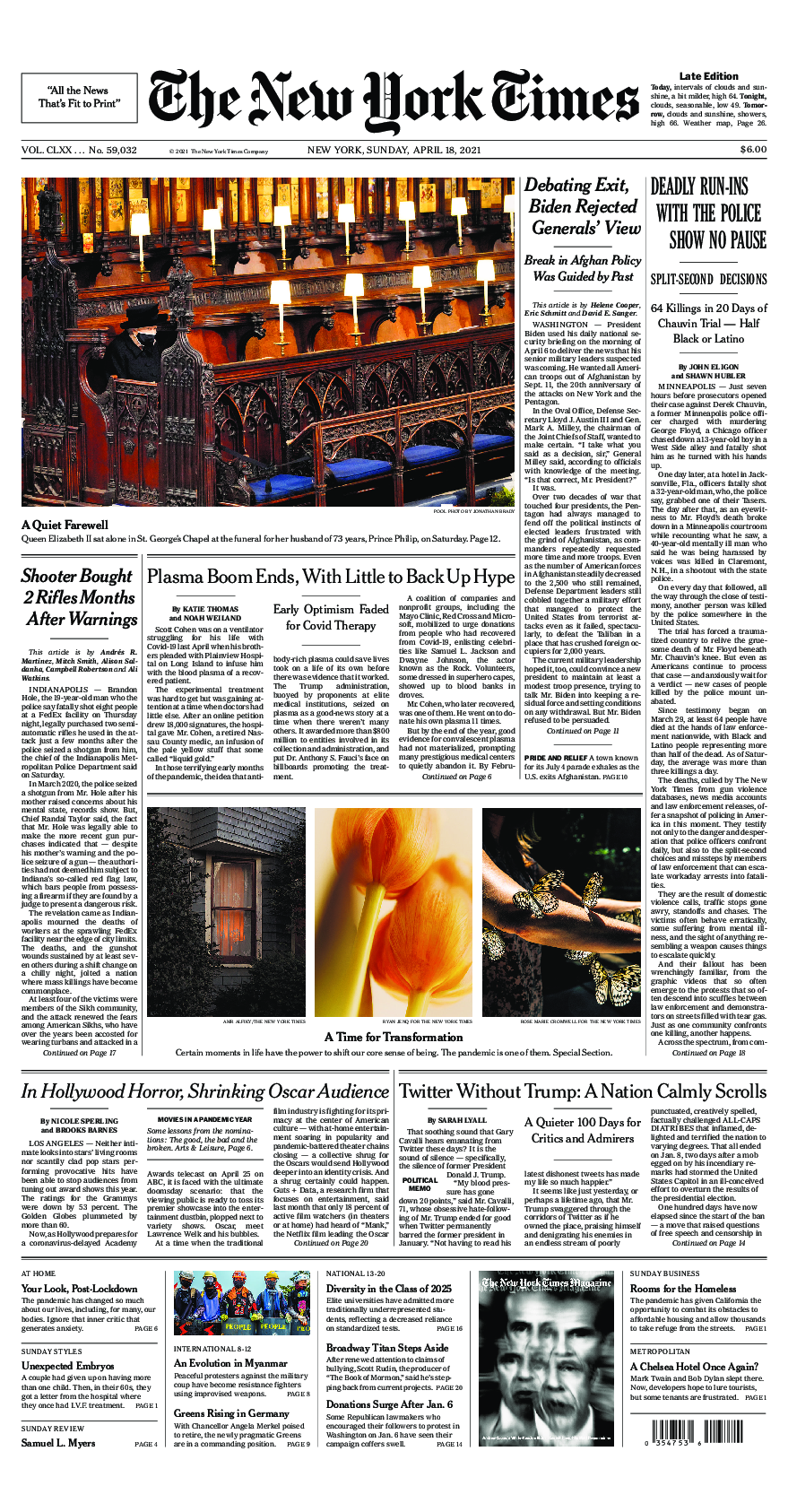 Prima-pagina-New-York-Times-del-2021-04-18