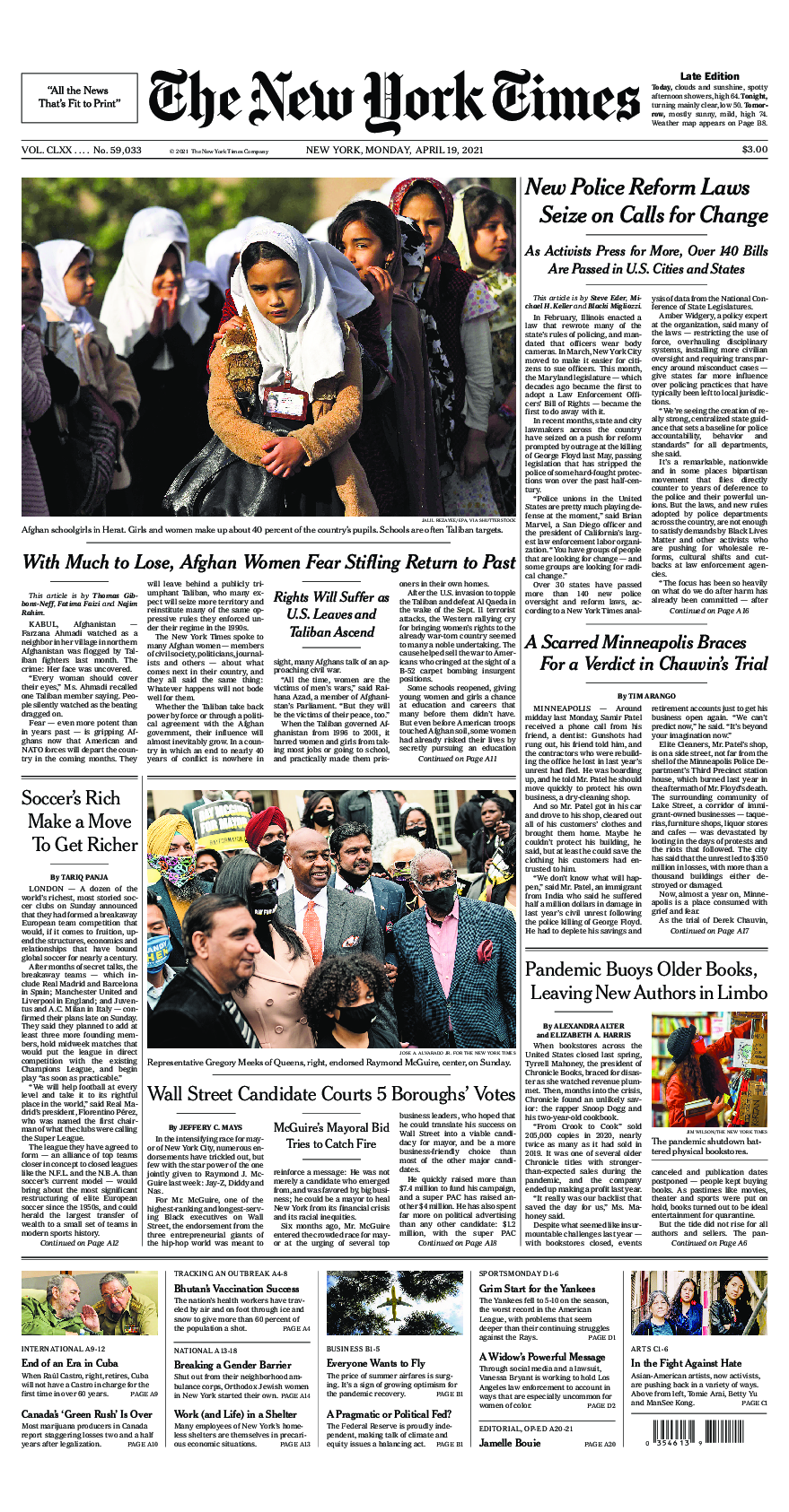 Prima-pagina-New-York-Times-del-2021-04-19