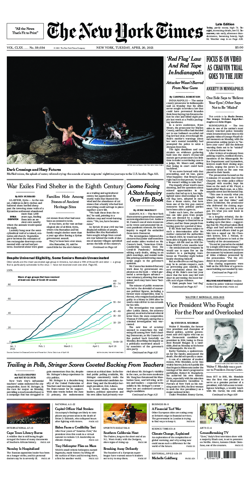 Prima-pagina-New-York-Times-del-2021-04-20