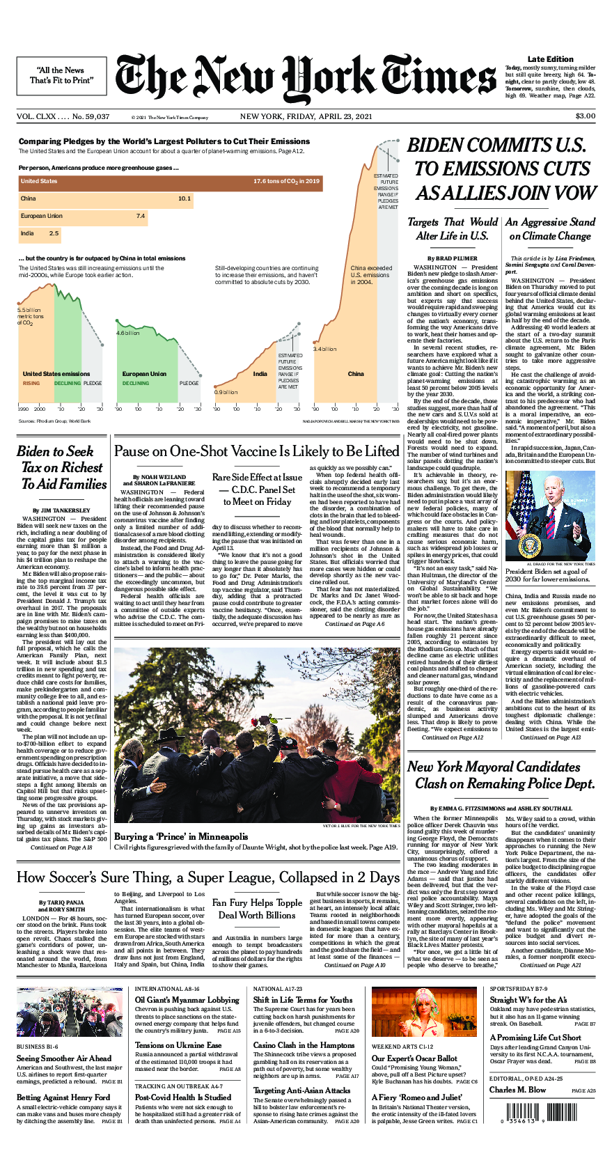 Prima-pagina-New-York-Times-del-2021-04-23