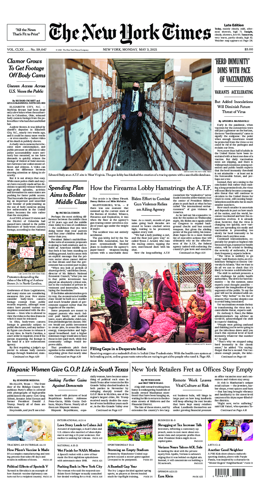 Prima-pagina-New-York-Times-del-2021-05-03