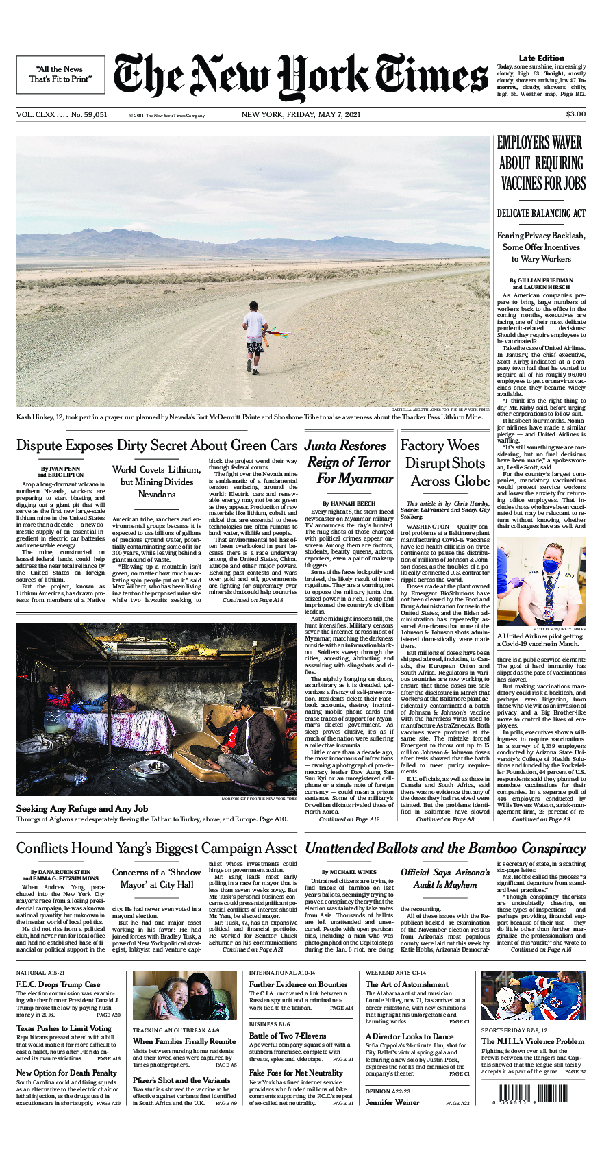 Prima-pagina-New-York-Times-del-2021-05-07