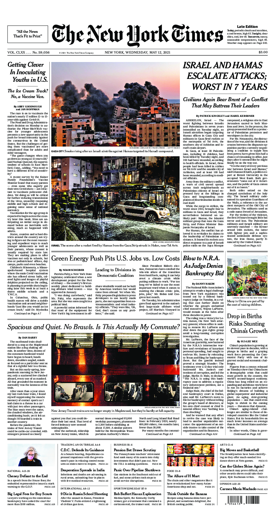 Prima-pagina-New-York-Times-del-2021-05-12