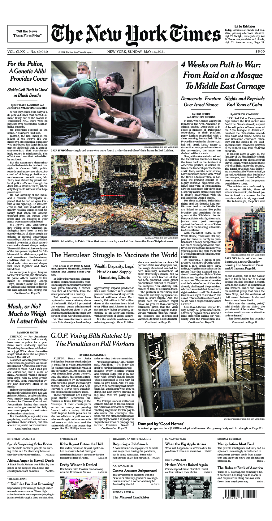 Prima-pagina-New-York-Times-del-2021-05-16