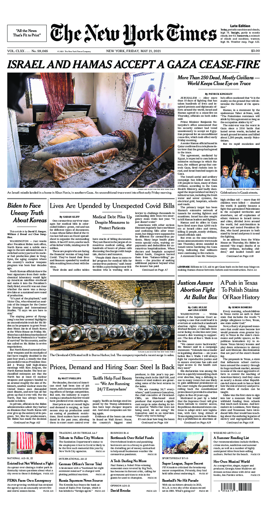 Prima-pagina-New-York-Times-del-2021-05-21