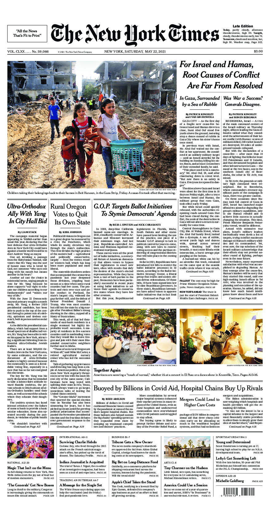 Prima-pagina-New-York-Times-del-2021-05-22