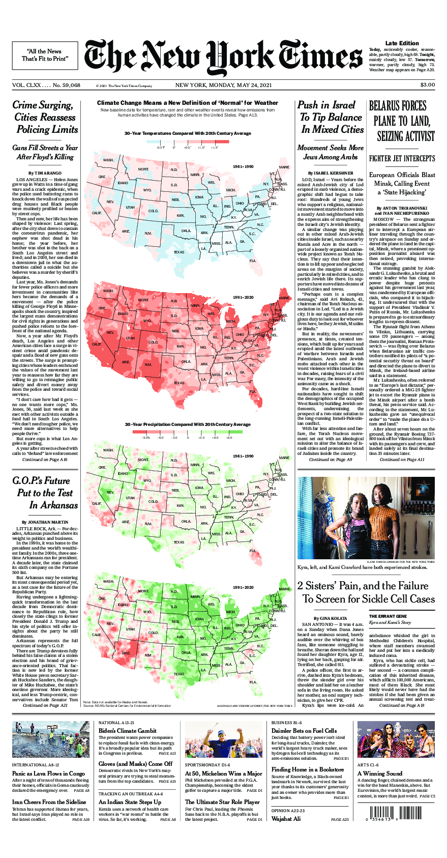 Prima-pagina-New-York-Times-del-2021-05-24