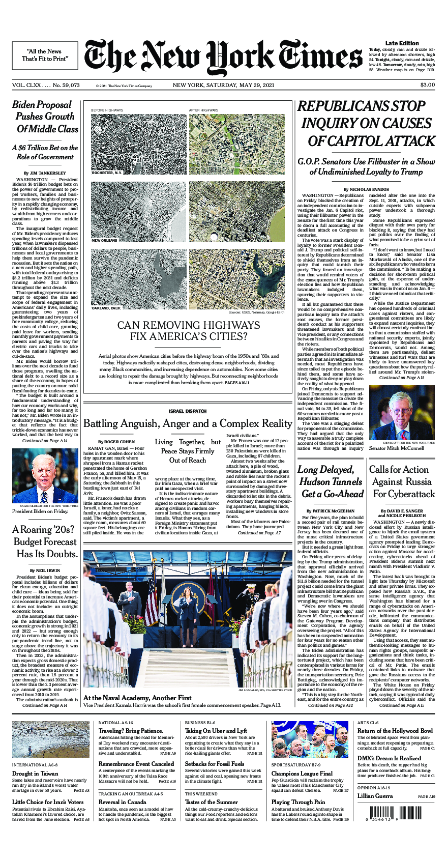 Prima-pagina-New-York-Times-del-2021-05-29