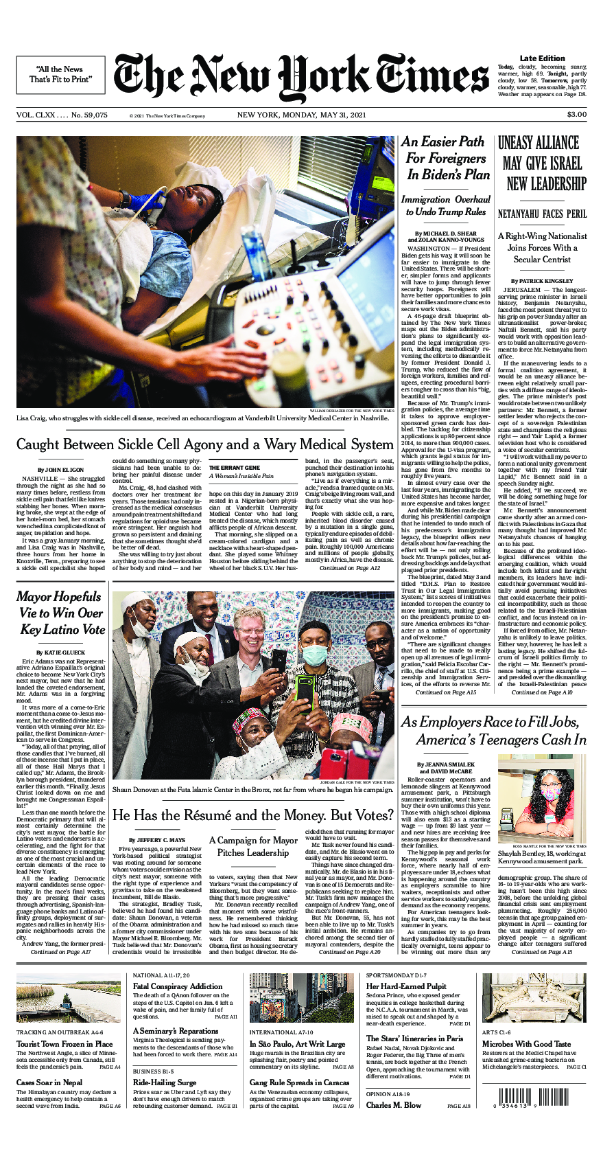 Prima-pagina-New-York-Times-del-2021-05-31