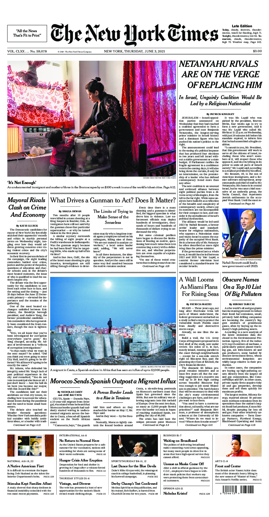 Prima-pagina-New-York-Times-del-2021-06-03