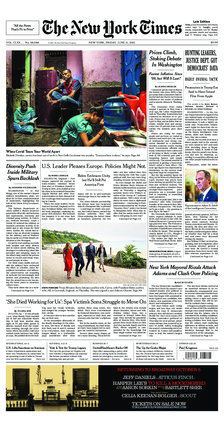 Prima-pagina-New-York-Times-del-2021-06-11