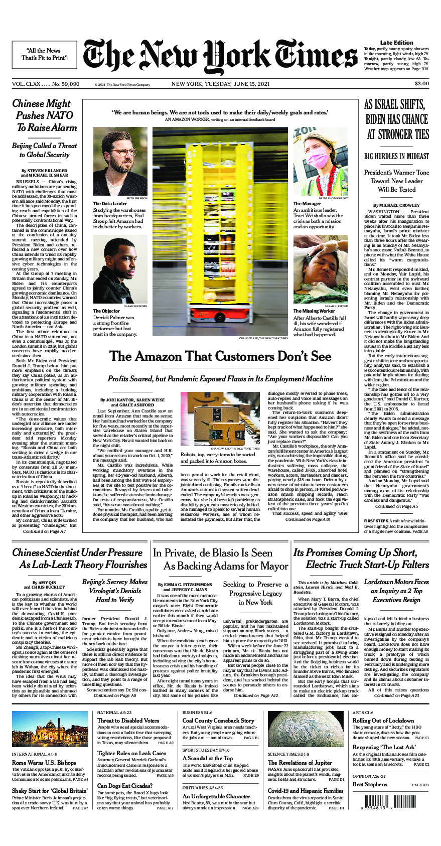 Prima-pagina-New-York-Times-del-2021-06-15