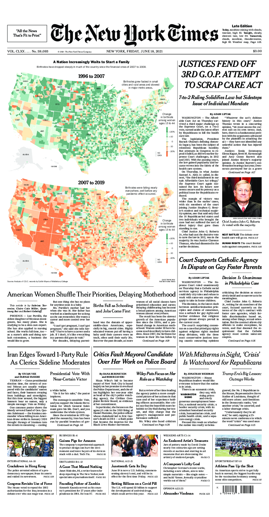 Prima-pagina-New-York-Times-del-2021-06-18