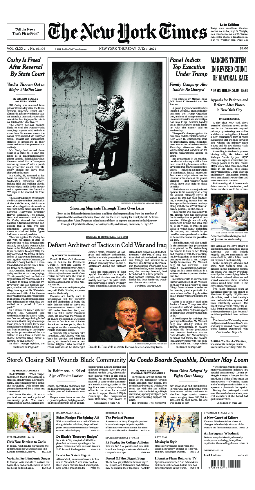 Prima-pagina-New-York-Times-del-2021-07-01