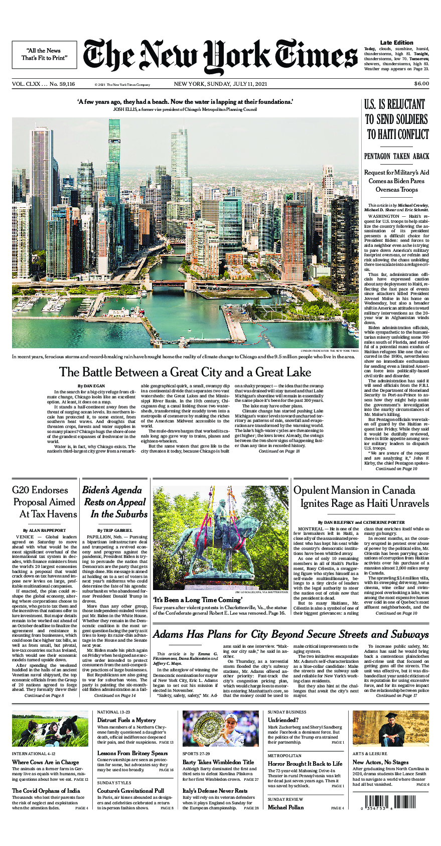 Prima-pagina-New-York-Times-del-2021-07-11