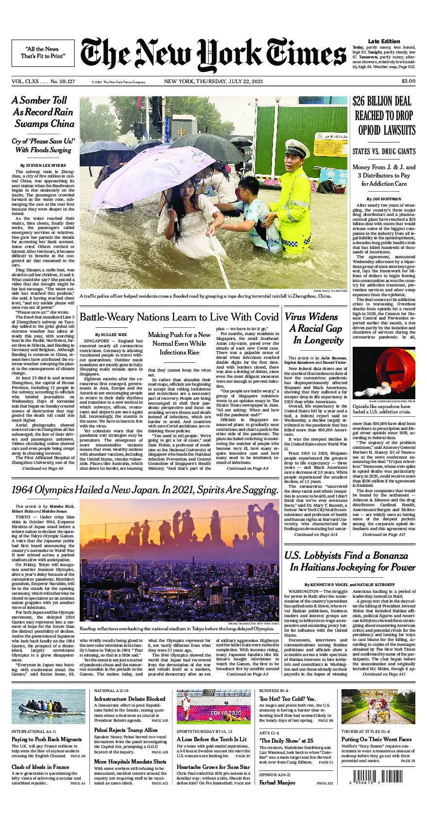 Prima-pagina-New-York-Times-del-2021-07-22