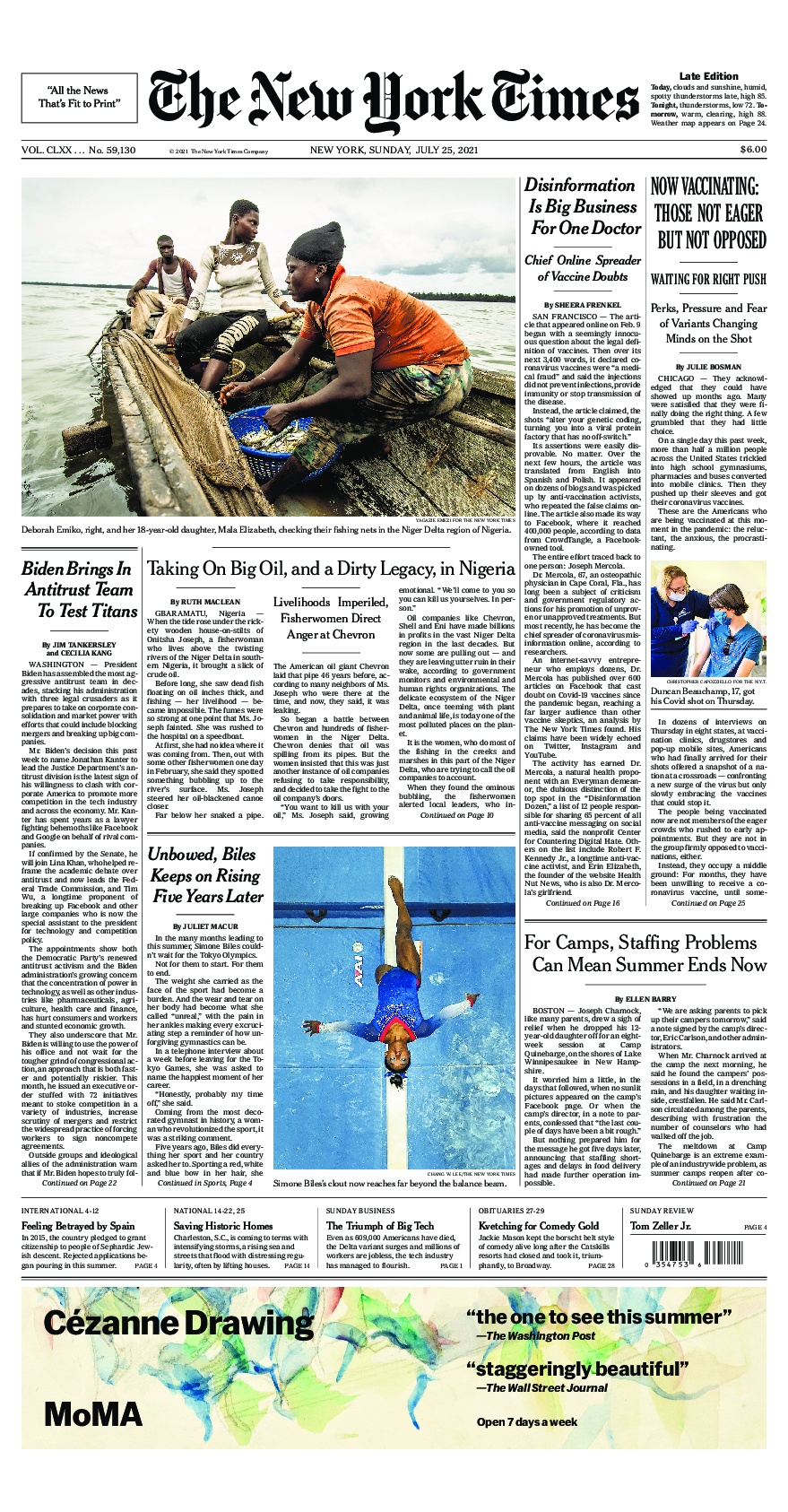 Prima-pagina-New-York-Times-del-2021-07-25