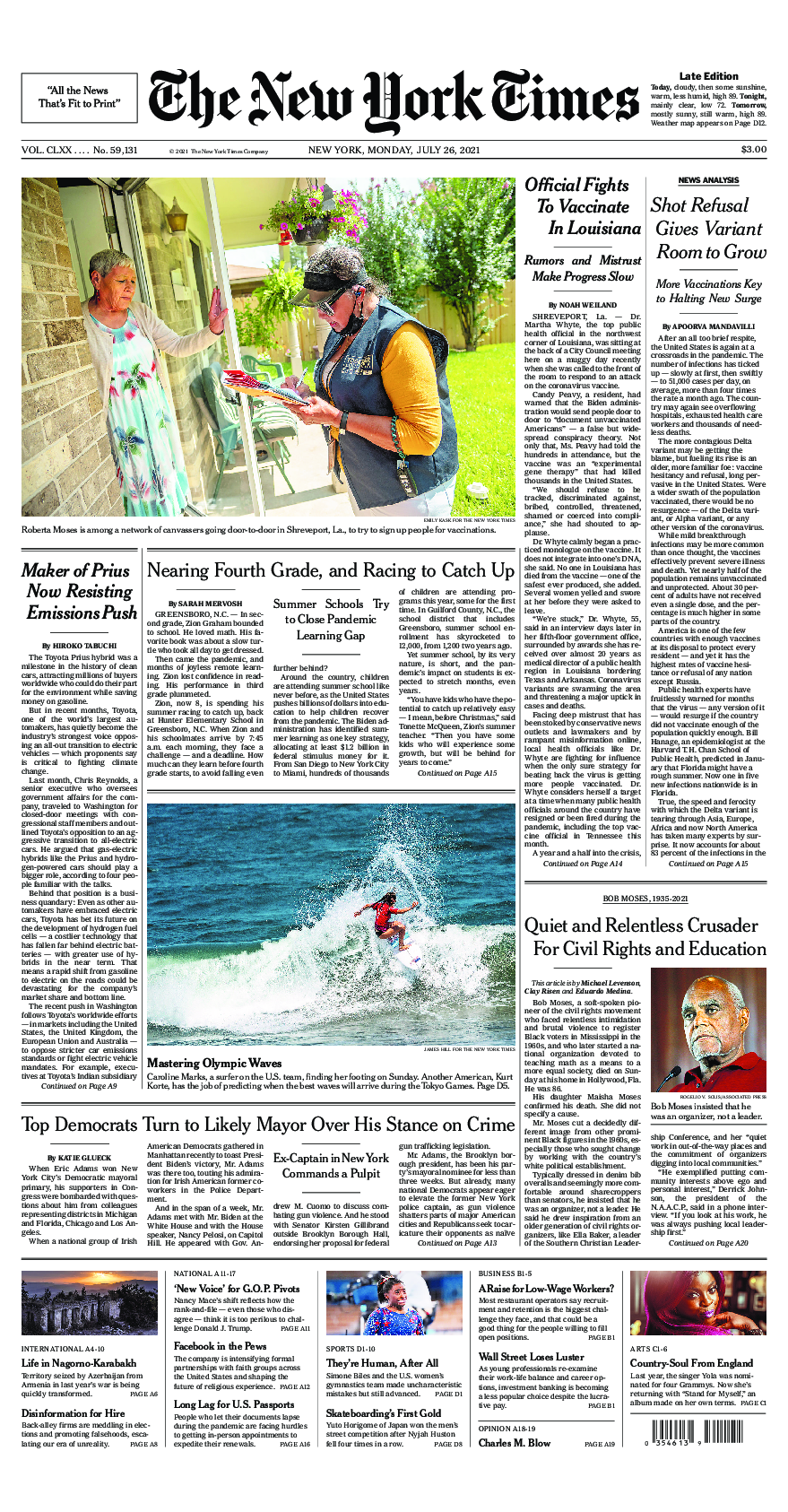 Prima-pagina-New-York-Times-del-2021-07-26