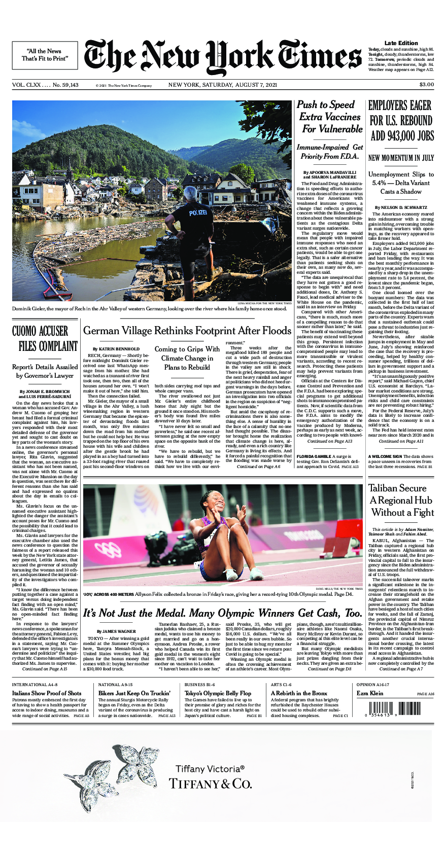 Prima-pagina-New-York-Times-del-2021-08-07