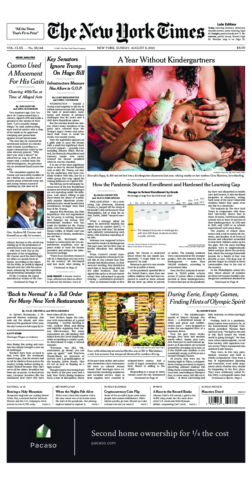 Prima-pagina-New-York-Times-del-2021-08-08