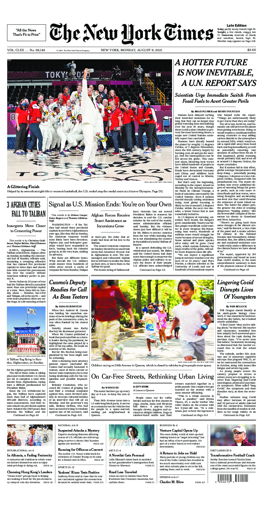 Prima-pagina-New-York-Times-del-2021-08-09