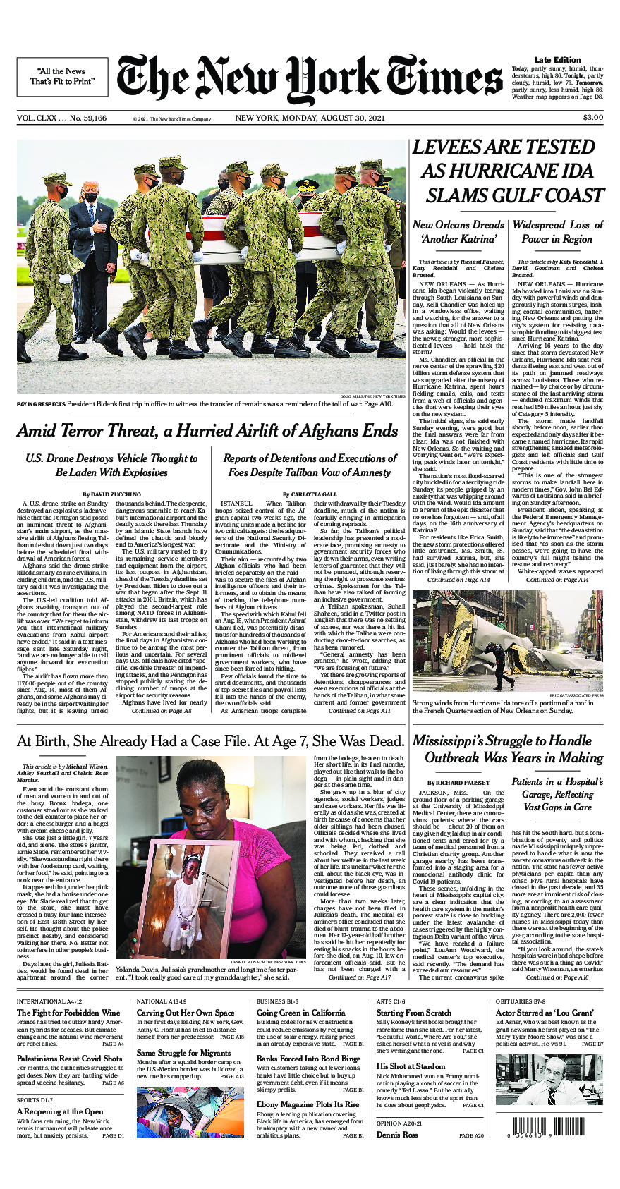 Prima-pagina-New-York-Times-del-2021-08-30