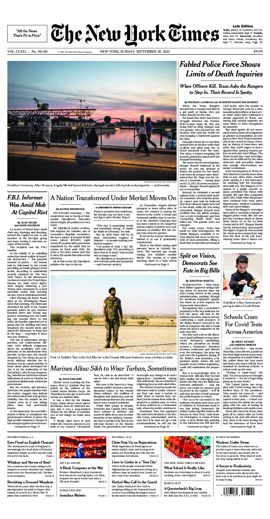 Prima-pagina-New-York-Times-del-2021-09-26