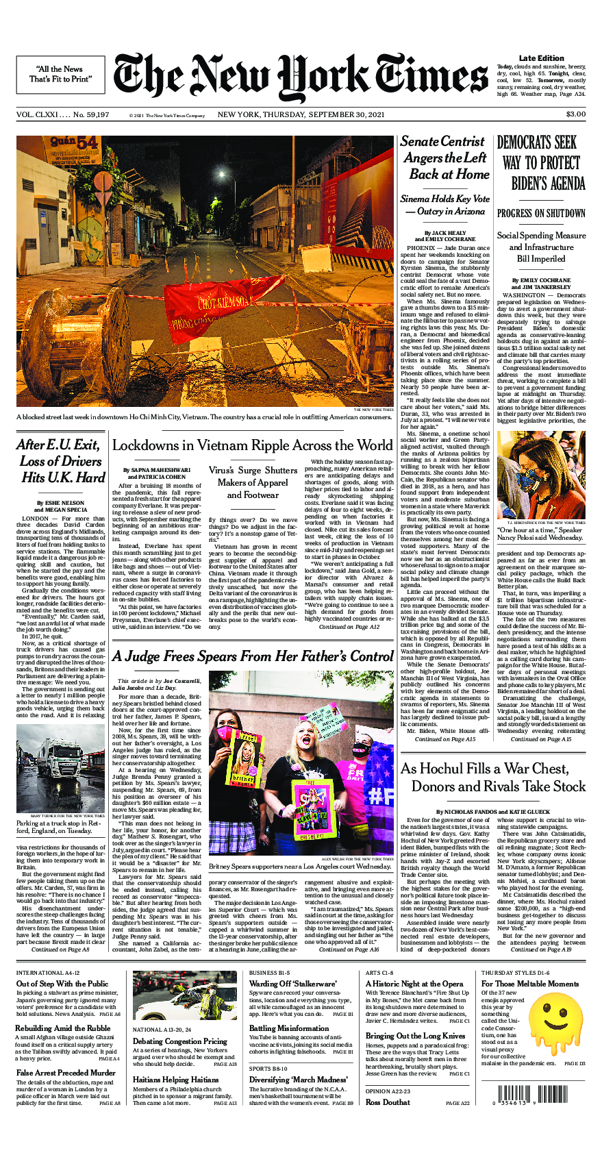 Prima-pagina-New-York-Times-del-2021-09-30