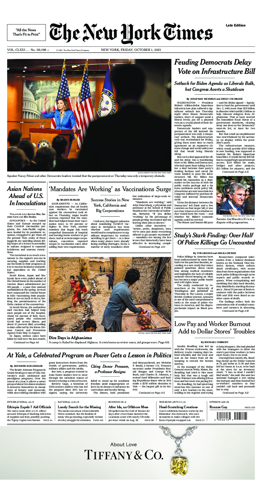 Prima-pagina-New-York-Times-del-2021-10-01