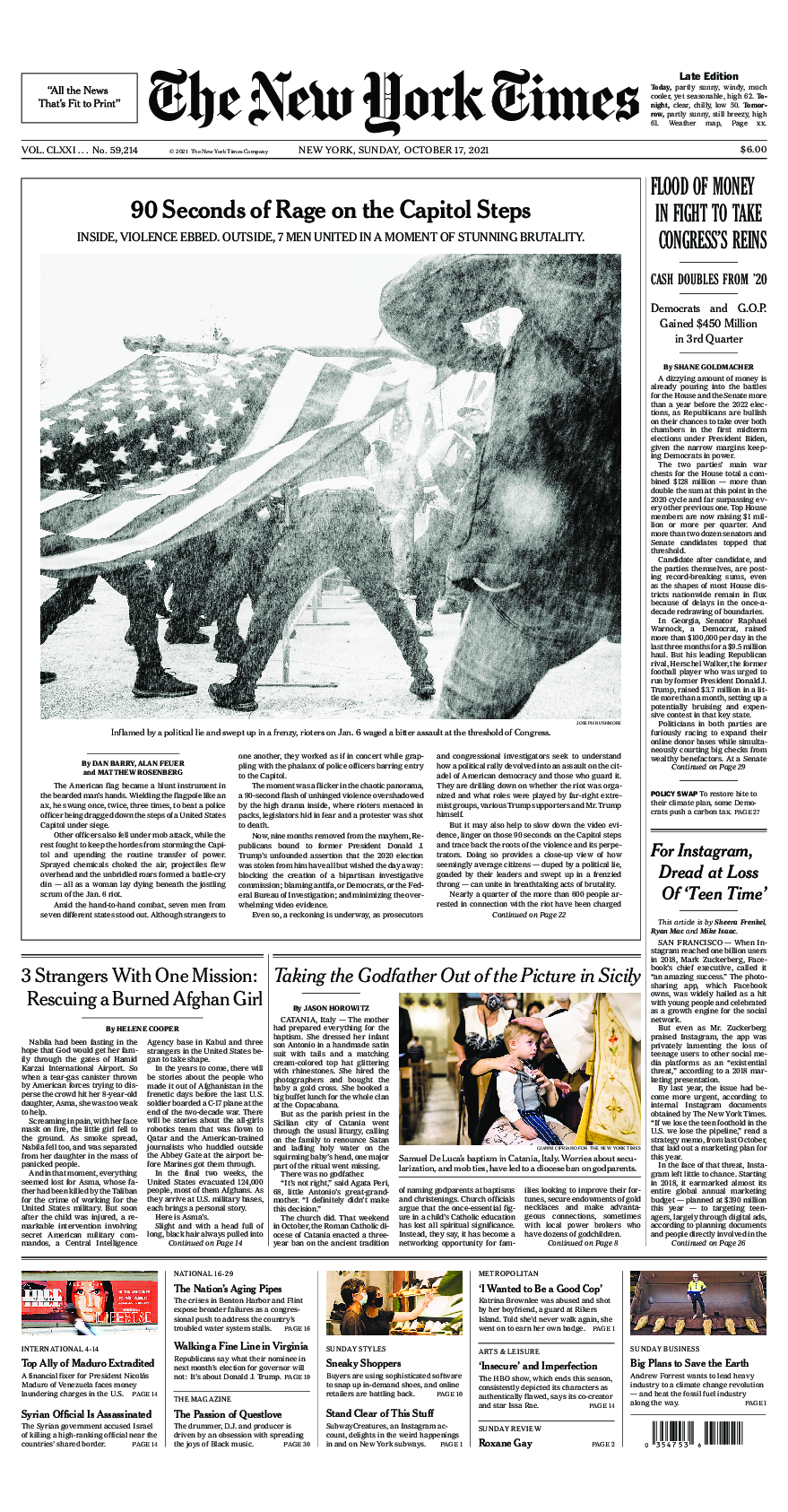 Prima-pagina-New-York-Times-del-2021-10-17