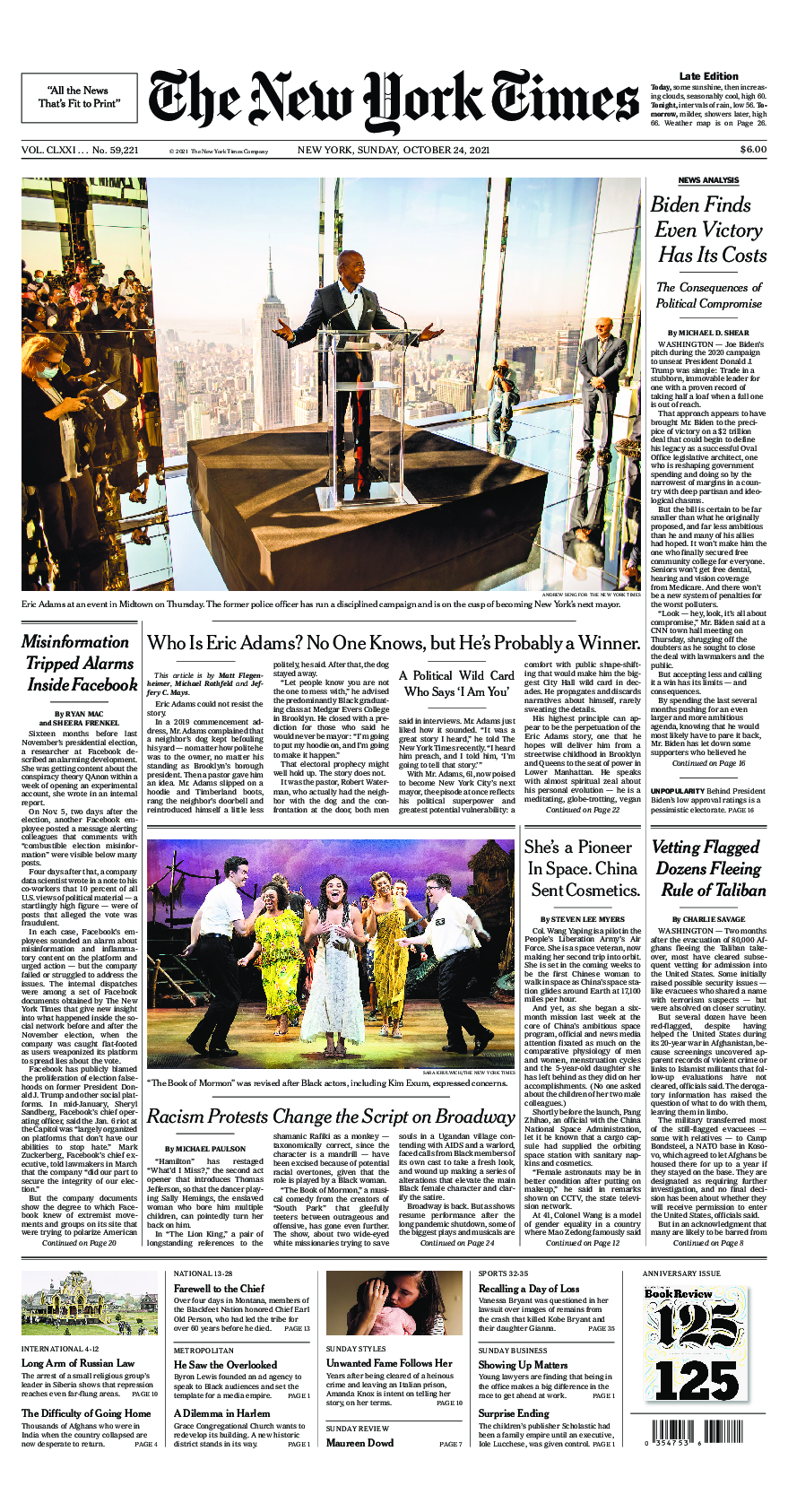 Prima-pagina-New-York-Times-del-2021-10-24