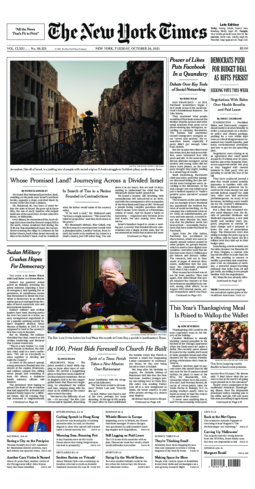 Prima-pagina-New-York-Times-del-2021-10-26