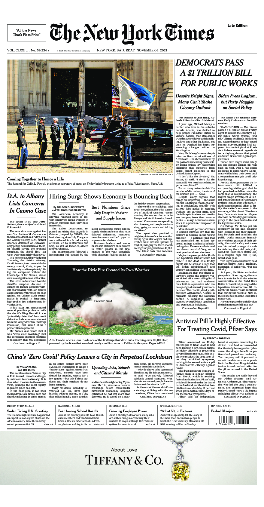 Prima-pagina-New-York-Times-del-2021-11-06