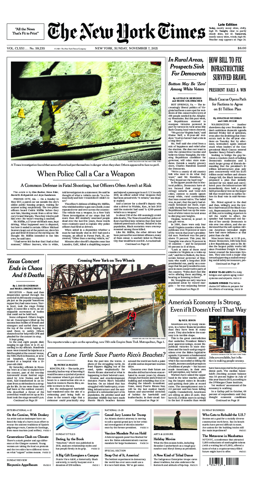 Prima-pagina-New-York-Times-del-2021-11-07