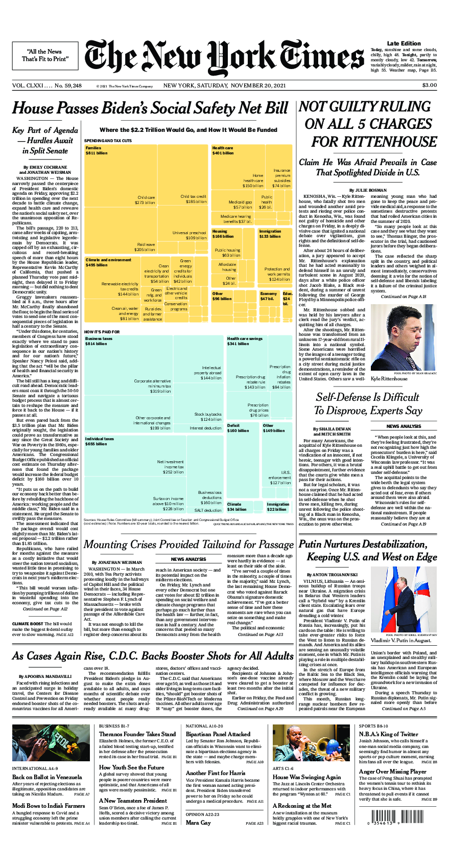 Prima-pagina-New-York-Times-del-2021-11-20